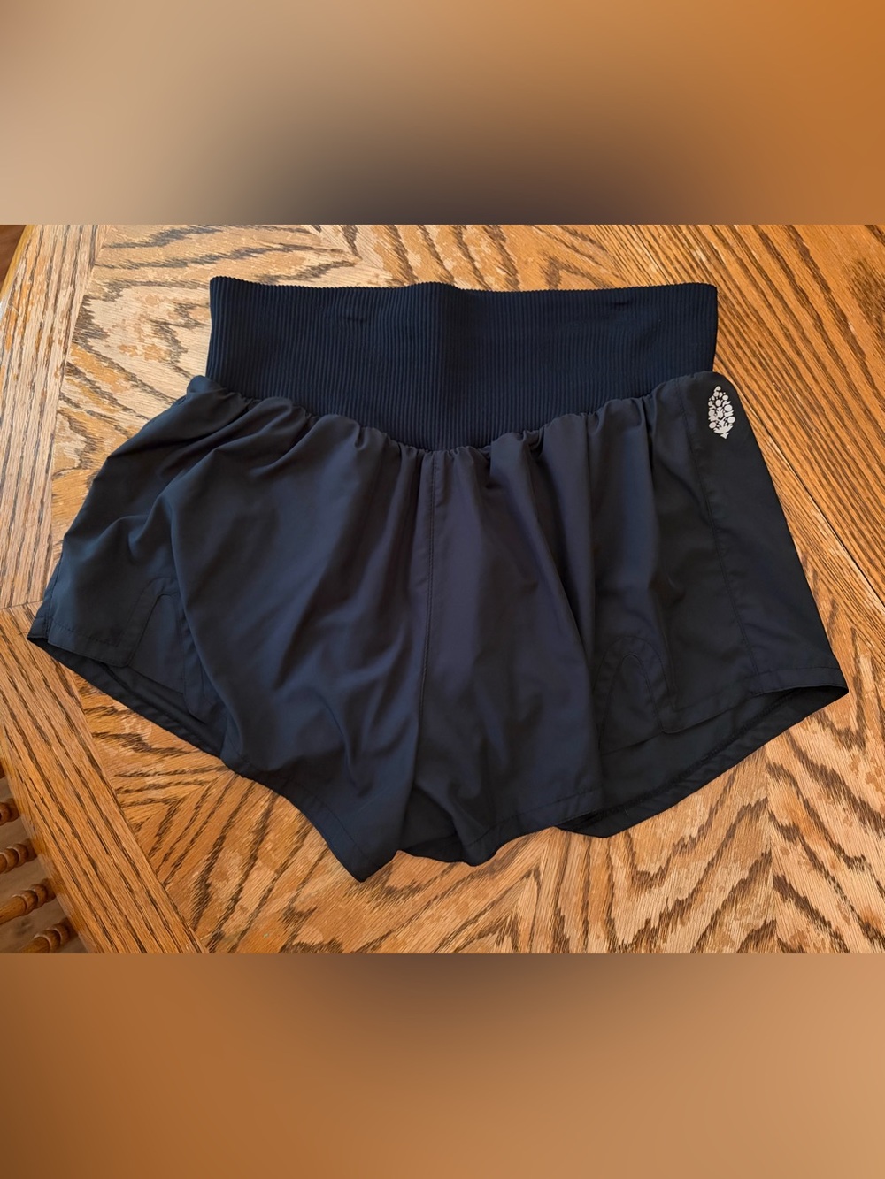 Free People Movement Black High Waisted Shorts NWOT Size XL